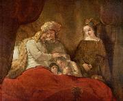 REMBRANDT Harmenszoon van Rijn, Jacob blessing Joseph second son,